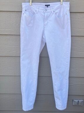 Eileen Fisher white jeans 14